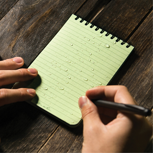 Pocket Top-Spiral Notebook, Soft Cover, Green, 100 Pages, 4" W x 6" L OSI Industrial Sales