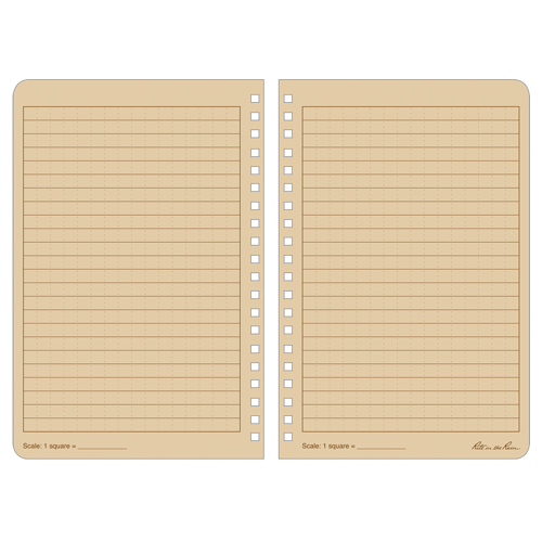 Side-Spiral Notebook, Soft Cover, Tan, 64 Pages, 4-5/8" W x 7" L OSI Industrial Sales