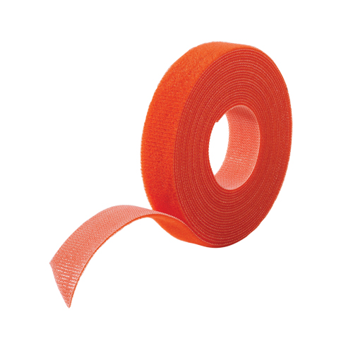 One-Wrap&reg; Cable Management Tape, Hook & Loop, 25 yds x 3/4", Self-Grip, Orange OSI Industrial Sales