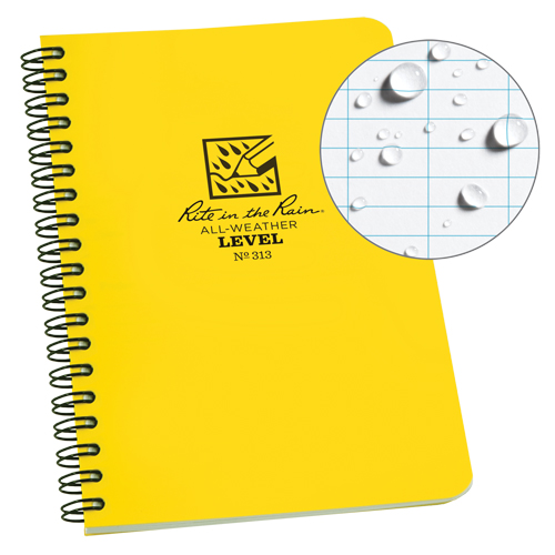 Side-Spiral Notebook, Soft Cover, Yellow, 64 Pages, 4-5/8" W x 7" L OSI Industrial Sales