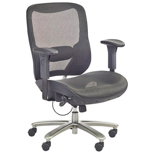 Economical Big & Tall Chair, Mesh, Black, 450 lbs. Capacity OSI Industrial Sales