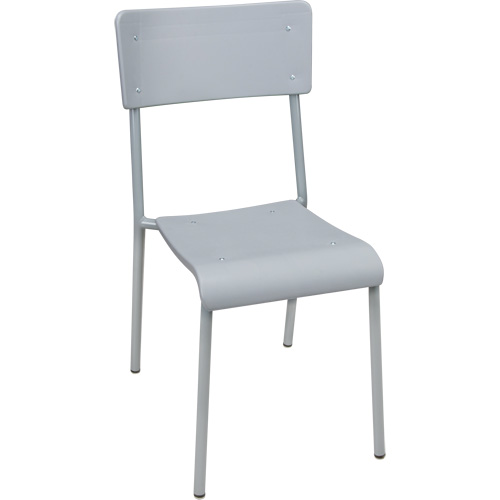 Ventura Stacking Chair, Polypropylene, 36" High, 300 lbs. Capacity, Grey OSI Industrial Sales