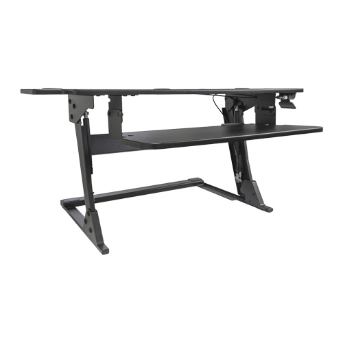 Goya Sit-Stand Workstation, Desktop Unit, 20" H x 42" W x 16" D, Black OSI Industrial Sales