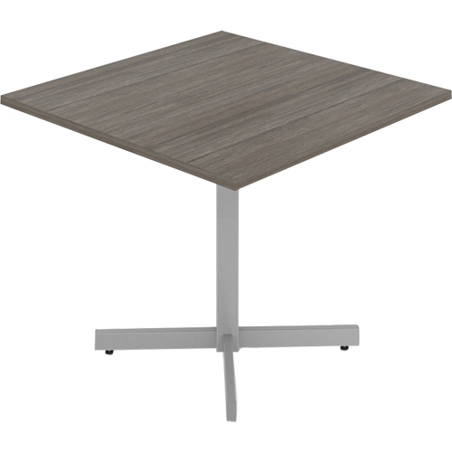 Tables de caf&eacute;t&eacute;ria, 36" lo x 36" la x 29-1/2" h, Dessus de 1", Stratifi&eacute;, Gris/Blanc OSI Industrial Sales
