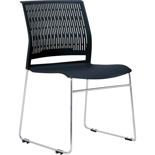 Activ Series Stacking Chairs, Polypropylene, 32-3/8" High, 275 lbs. Capacity, Black OSI Industrial Sales