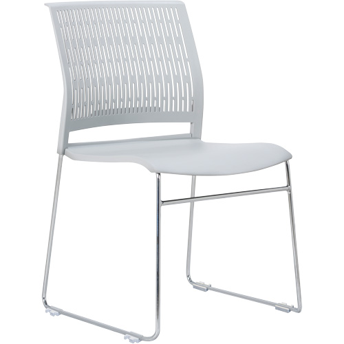 Chaises empilables s&eacute;rie Activ, Polypropyl&egrave;ne, Hauteur 32-3/8", Capacit&eacute; 275 lb, Gris OSI Industrial Sales