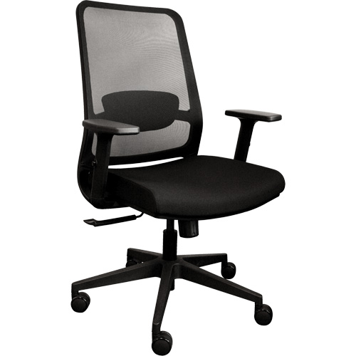 Activ Series Synchro-Tilt Office Chair, Fabric/Mesh, Black, 275 lbs. Capacity OSI Industrial Sales