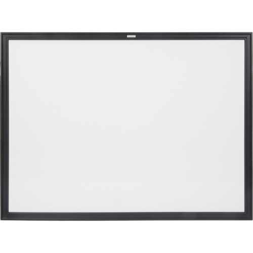 Black MDF Frame Whiteboard, Dry-Erase/Magnetic, 48" W x 36" H OSI Industrial Sales