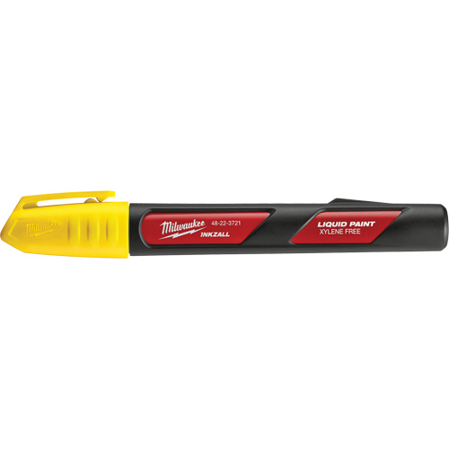 Inkzall Paint Marker, Liquid, Yellow OSI Industrial Sales
