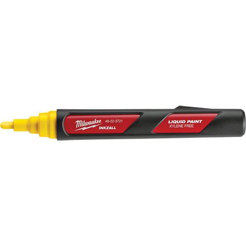 Inkzall Paint Marker, Liquid, Yellow OSI Industrial Sales