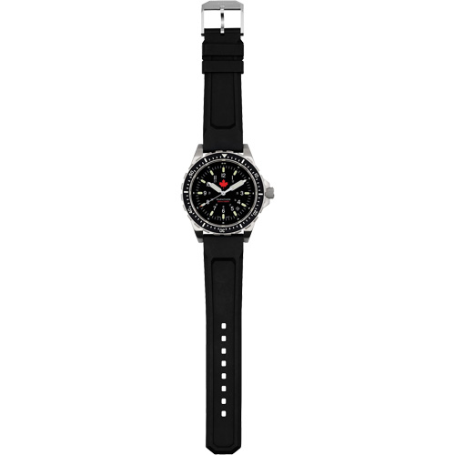Red Maple Jumbo Diver's Quartz Watch, Digital, Battery Operated, 46 mm, Black OSI Industrial Sales