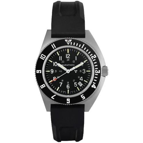 Steel Navigator with Date on Black 3-Piece Rubber Strap Kit, Digital, Battery Operated, 41 mm, Black OSI Industrial Sales