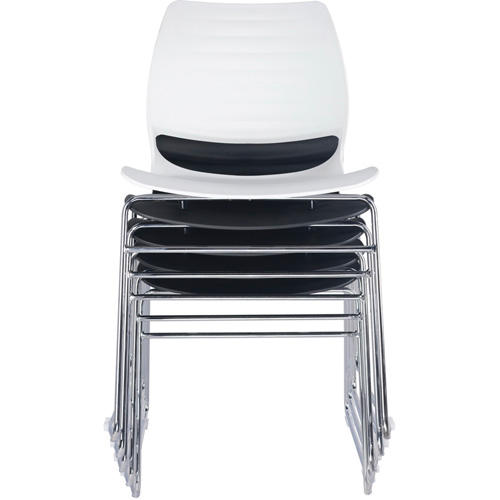 Stacking Chairs, Polypropylene, 32" High, 250 lbs. Capacity, Black OSI Industrial Sales