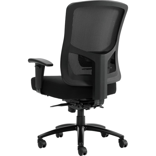 Raven 400 High-Back Heavy-Duty Synchro-Tilter, Mesh, Black, 400 lbs. Capacity OSI Industrial Sales