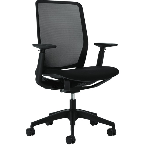 Kody High-Back Synchro-Tilter Chair, Mesh, Black, 300 lbs. Capacity OSI Industrial Sales