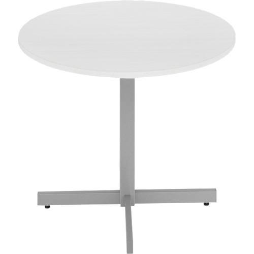 Newland Height-Adjustable Round Table, 36" L x 36" W x 29" H, 1" Top, Laminate/Polypropylene, White OSI Industrial Sales