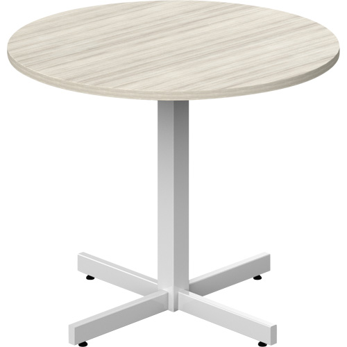 Table ronde &agrave; hauteur r&eacute;glable Newland, 36" lo x 36" la x 29" h, Dessus de 1", Stratifi&eacute;, Havane OSI Industrial Sales