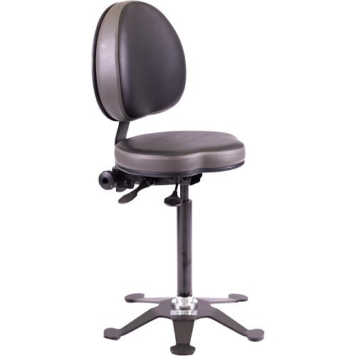 TA190 Ergonomic Industrial Stool, Stationary, Adjustable Height, 280 lbs. Capacity OSI Industrial Sales