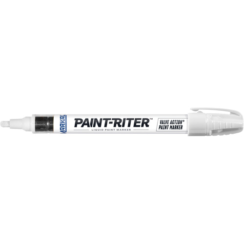 Marqueur &agrave; peinture Paint-Riter Valve Action, Liquide, Blanc OSI Industrial Sales