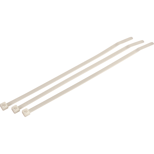 Attache autobloquante Slim Line, Longueur 8", R&eacute;sistance &agrave; la traction 18 lb, Naturel OSI Industrial Sales