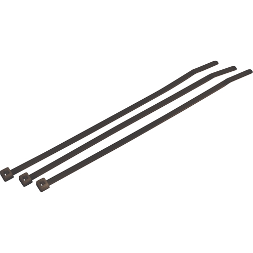 Attaches de c&acirc;ble robustes r&eacute;sistantes aux intemp&eacute;ries/UV, Longueur 14-1/2", R&eacute;sistance &agrave; la traction 120 lb, Noir OSI Industrial Sales