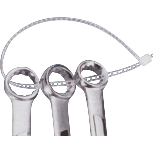 Attaches avec encoches, Longueur 7", R&eacute;sistance &agrave; la traction 40 lb, Naturel OSI Industrial Sales