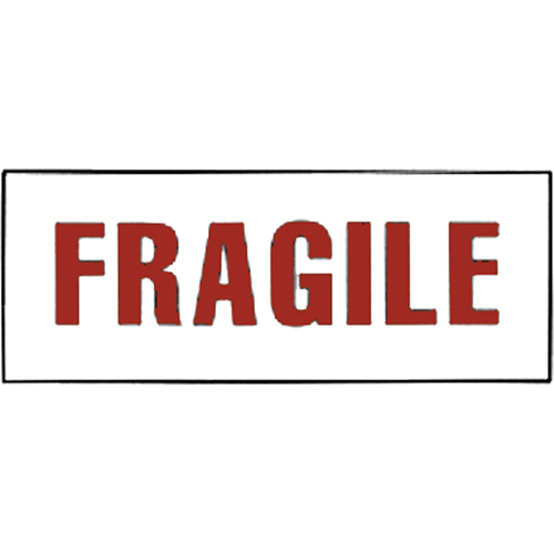 &eacute;tiquettes pour traitement sp&eacute;cial Fragile, 6" lo x 2" la, Rouge/blanc OSI Industrial Sales