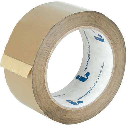 Box Sealing Tape, Hot Melt Adhesive, 1.18 mils, 48 mm (1-22/25") x 100 m (328') OSI Industrial Sales