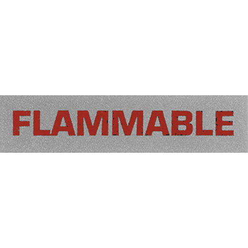 &eacute;tiquettes pour traitement sp&eacute;cial Flammable, 5" lo x 2" la, Noir/rouge OSI Industrial Sales
