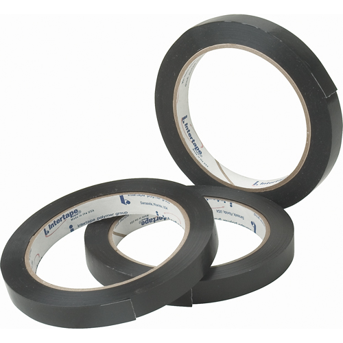 Black General Purpose Strapping Tape, 2.7 mils Thick, 12 mm (47/100") x 54.864 m (180')  OSI Industrial Sales