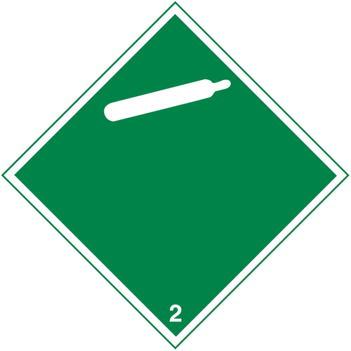 TDG Shipping Labels, Class 2, Gases, Paper OSI Industrial Sales