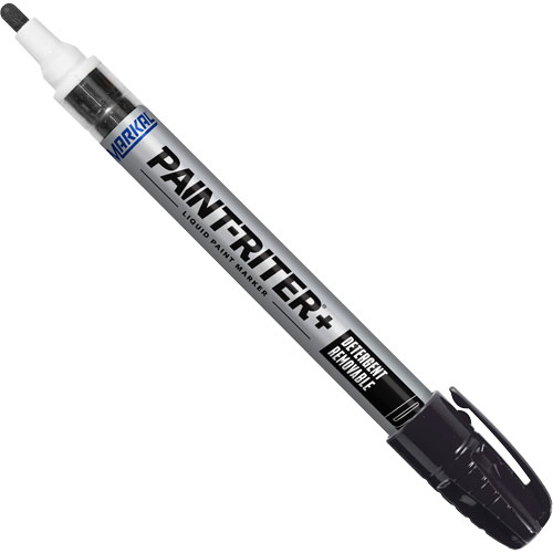 Marqueur &agrave; peinture nettoyable au d&eacute;tergent Paint-Riter+, Liquide, Noir OSI Industrial Sales