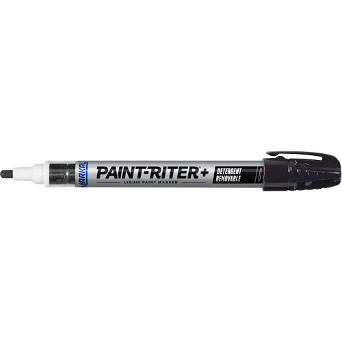 Marqueur &agrave; peinture nettoyable au d&eacute;tergent Paint-Riter+, Liquide, Noir OSI Industrial Sales
