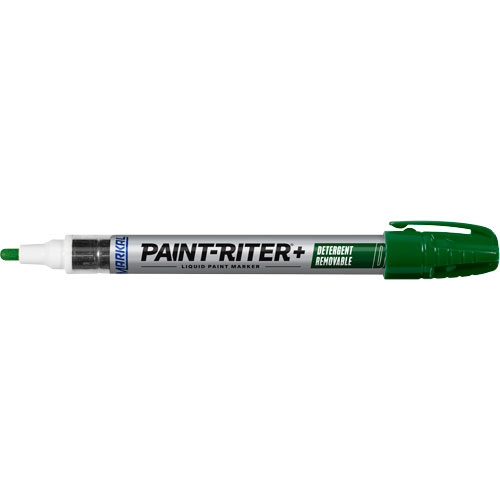 Paint-Riter&reg;+ Detergent Removable Paint Marker, Liquid, Green OSI Industrial Sales