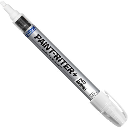 Paint-Riter&reg;+ Water Removable Paint Marker, Liquid, White OSI Industrial Sales