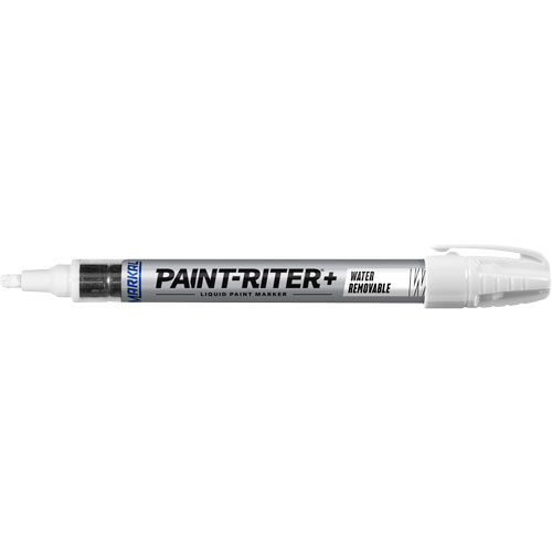 Paint-Riter&reg;+ Water Removable Paint Marker, Liquid, White OSI Industrial Sales