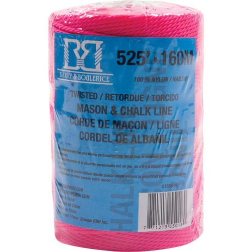 Corde pour maçon/ligne de craie, 525', Nylon OSI Industrial Sales