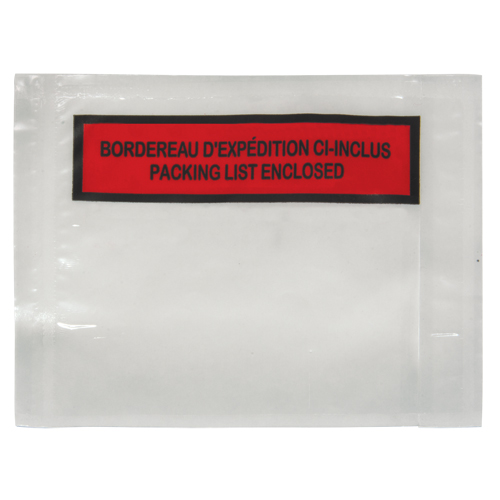 Packing List Envelope, 4-1/2" L x 5-1/2" W, Backloading Style OSI Industrial Sales