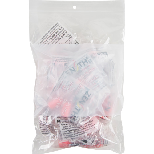 Sacs en poly avec espace inscriptible blanc, Refermable, 9" x 6", 2 mils OSI Industrial Sales