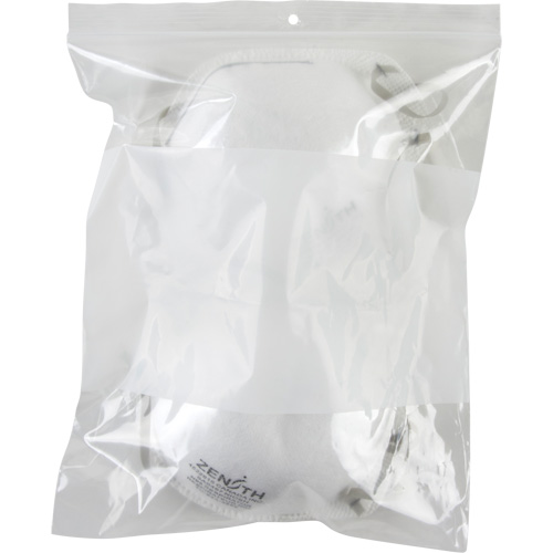 White Block Poly Bags, Reclosable, 10" x 8", 2 mils OSI Industrial Sales