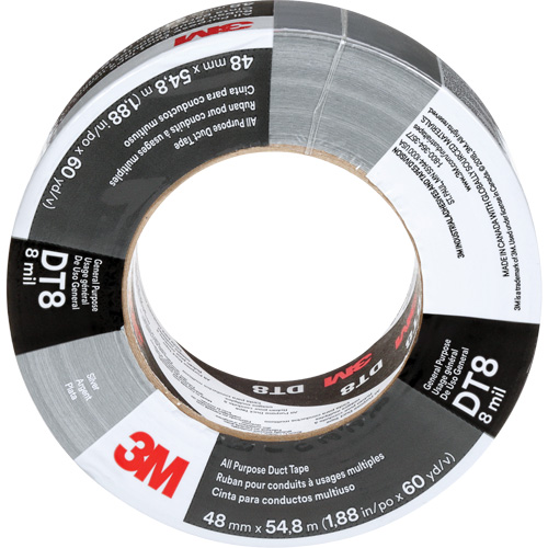 Ruban adh&eacute;sif tout usage DT8, 8 mils, Argent, 48 mm (2") x 55 m (180') OSI Industrial Sales