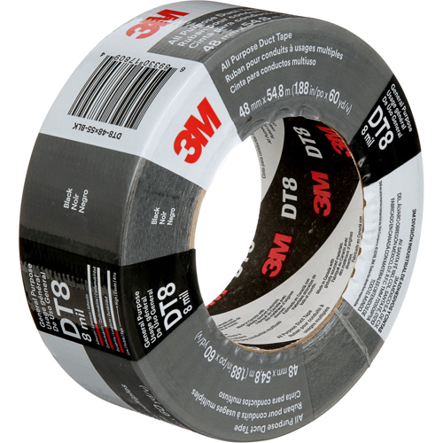 Ruban adh&eacute;sif tout usage DT8, 8 mils, Noir, 48 mm (2") x 55 m (180') OSI Industrial Sales