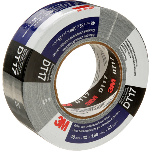 DT17 Super-Duty Duct Tape, 17 mils, Black, 48 mm (2") x 32 m (105') OSI Industrial Sales