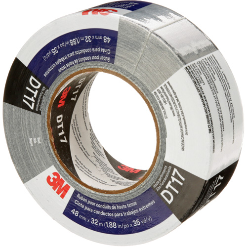 DT17 Super-Duty Duct Tape, 17 mils, Black, 48 mm (2") x 32 m (105') OSI Industrial Sales