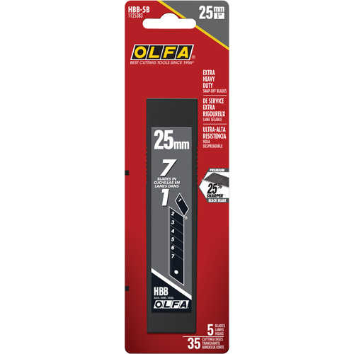 Ultra-Sharp Black Replacement Blades, Snap-Off Style OSI Industrial Sales