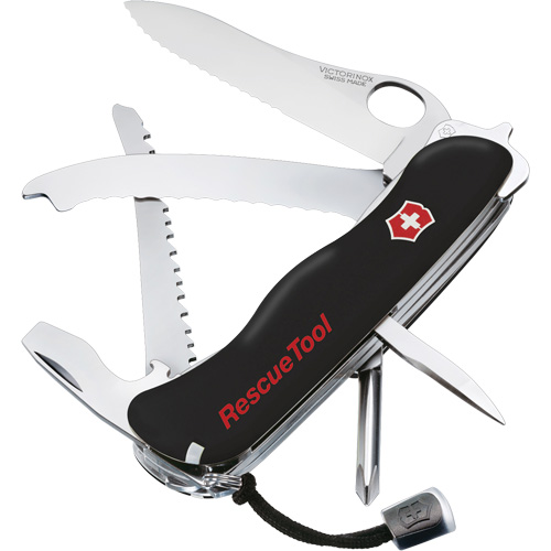RescueTool Pocket Knife, 12 Functions, 0.3 lbs. OSI Industrial Sales