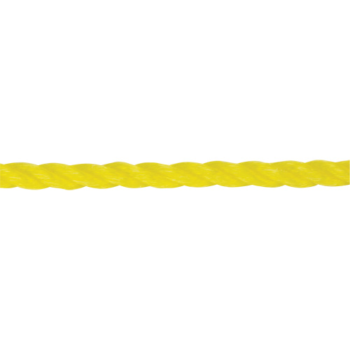 Corde jaune tress&eacute;e 1/4", Polypropyl&egrave;ne, 1300' OSI Industrial Sales