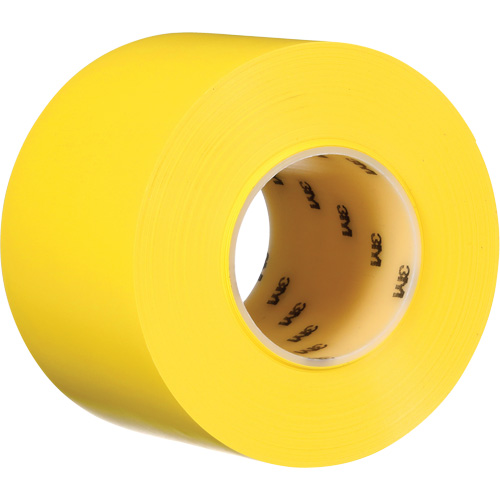 Ruban de marquage de planchers durable 971, 4" x 108', Vinyle, Jaune OSI Industrial Sales