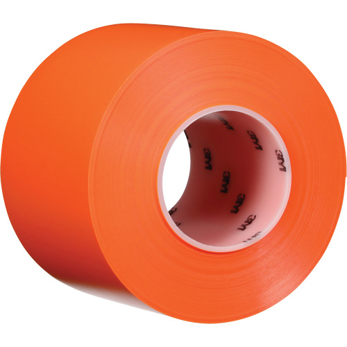 Ruban de marquage de planchers durable 971, 4" x 108', Vinyle, Orange OSI Industrial Sales
