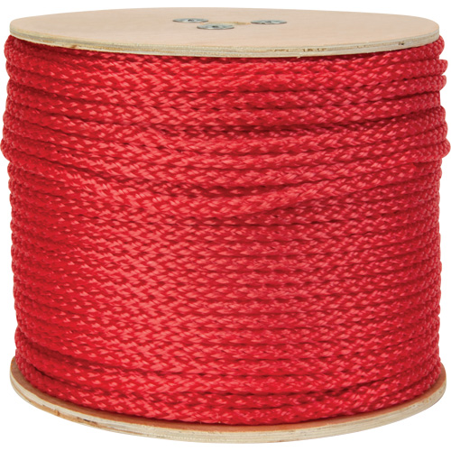 Corde rouge tress&eacute;e, Polypropyl&egrave;ne, 500' OSI Industrial Sales